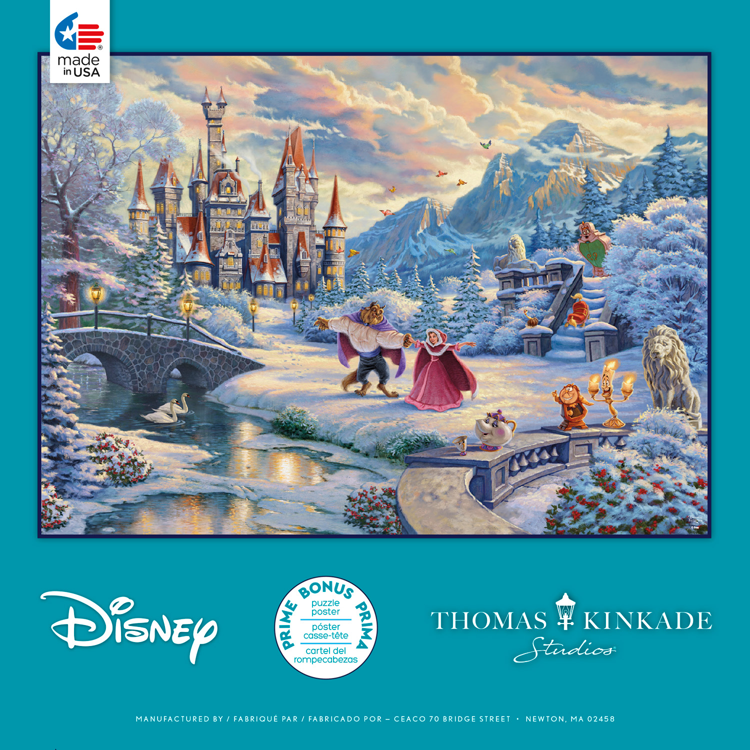 Beauty The Beast Winter Enchantment Pieces Ceaco Puzzle