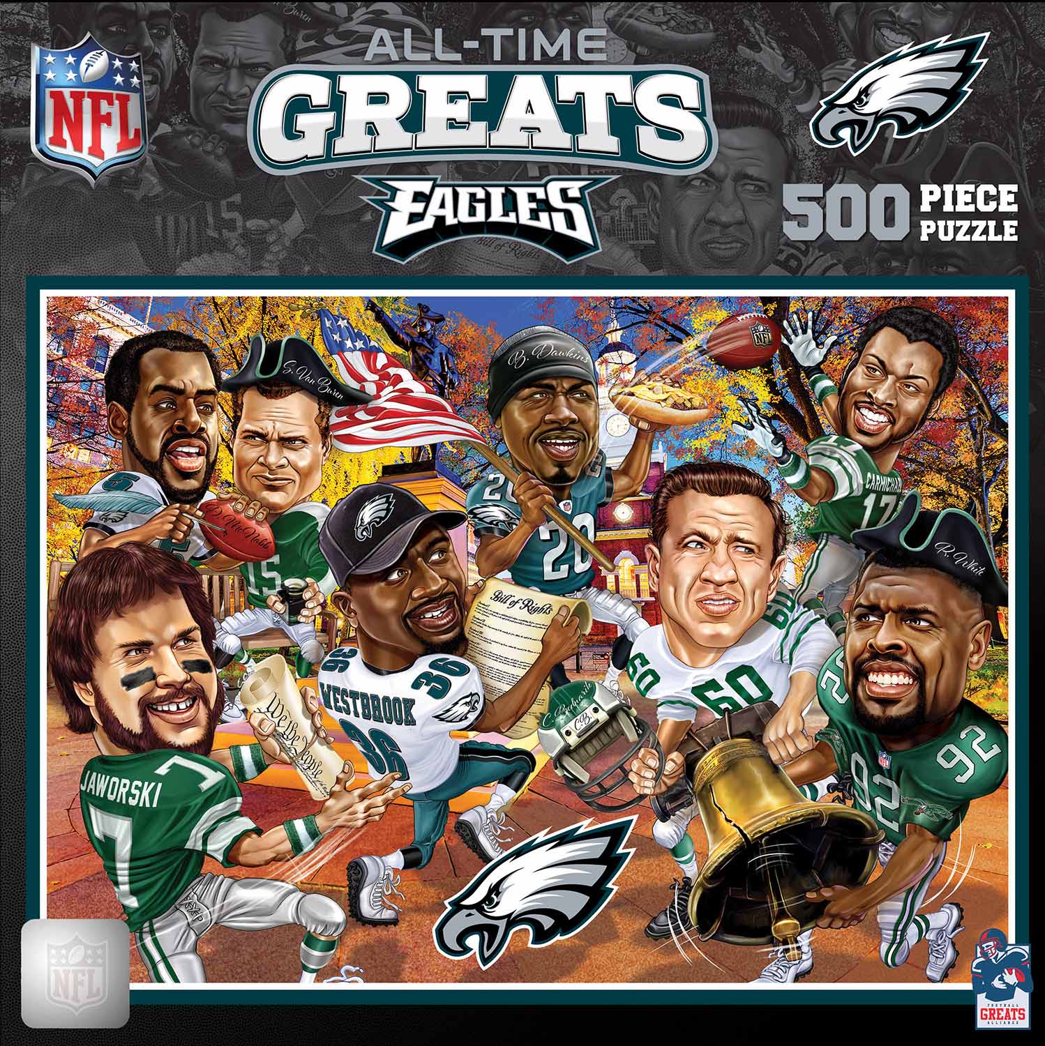 Philadelphia Eagles Nfl All Time Greats Pieces Masterpieces