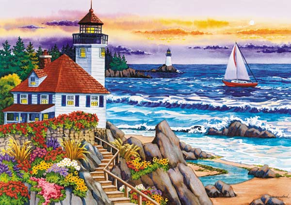 Garden Delights 750pc Sunset Light 750 Pieces MEGA Puzzles Puzzle