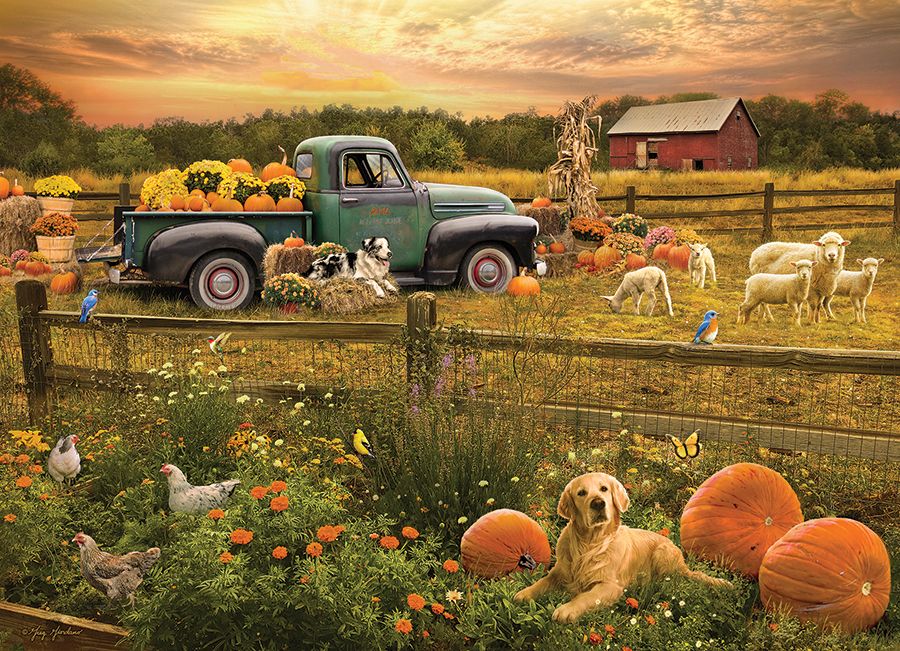 Harvest Time 1000 Pieces Cobble Hill Puzzle Warehouse