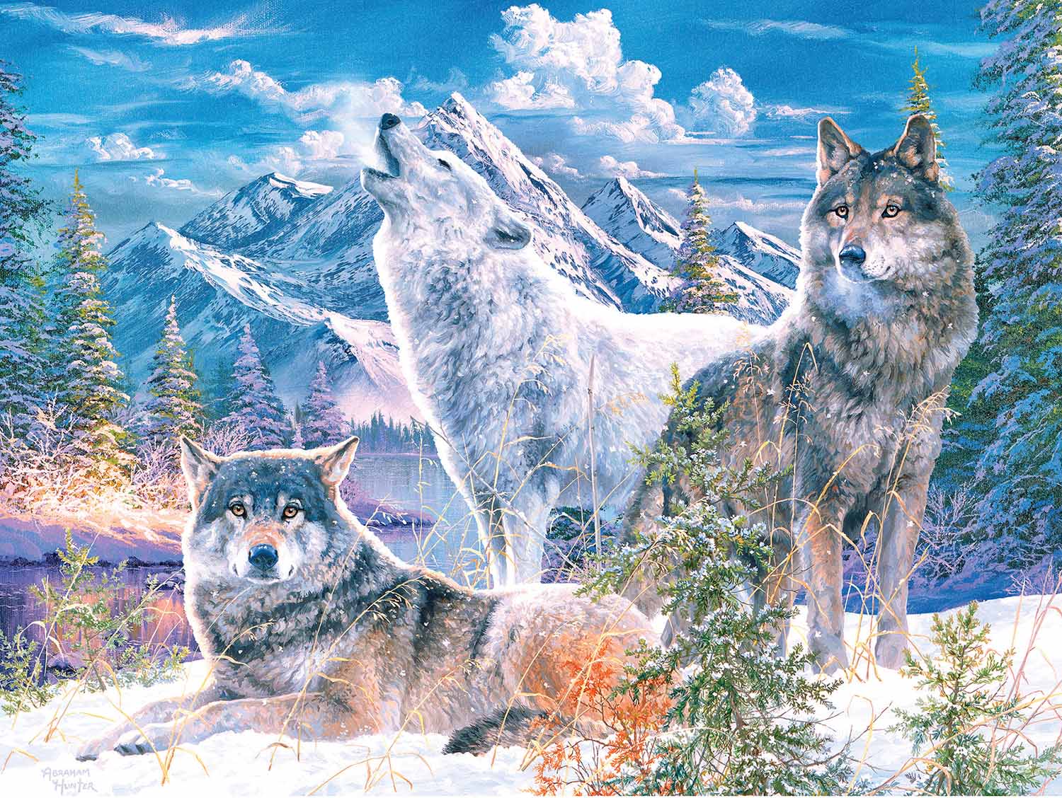 Wolf Spirit 750 Pieces RoseArt Puzzle Warehouse