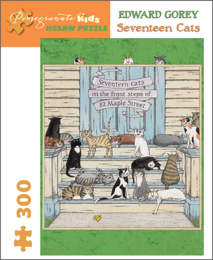 Seventeen Cats Pieces Pomegranate Puzzle Warehouse