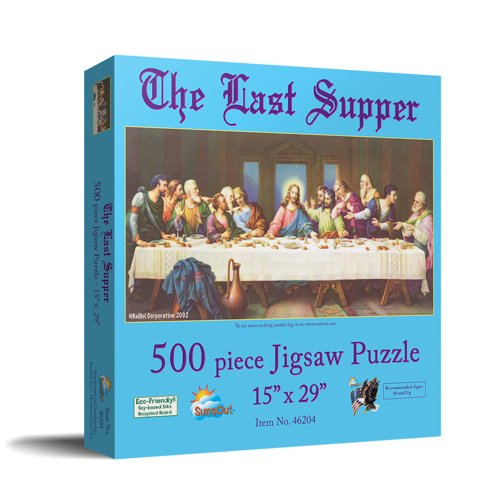 The Last Supper 500 Pieces SunsOut Puzzle Warehouse