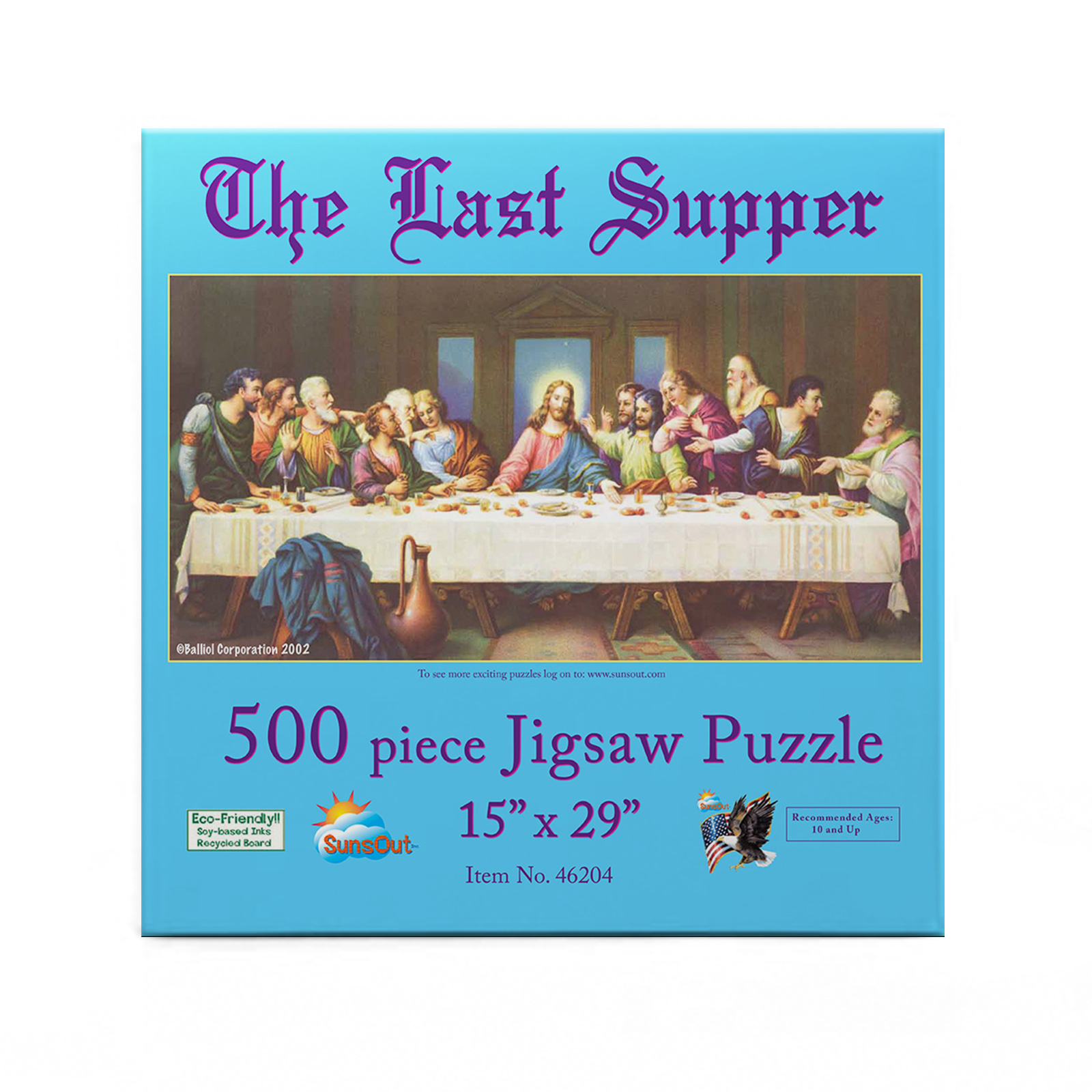 The Last Supper 500 Pieces SunsOut Puzzle Warehouse