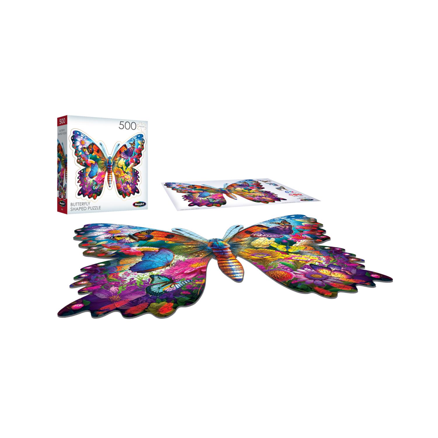 Roseart Big Shaped Puzzle Butterfly Beauty Pieces Roseart