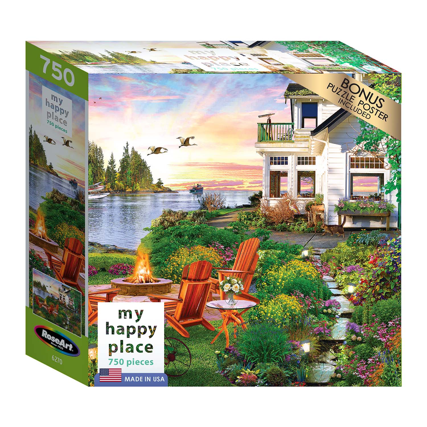 My Happy Place Harbour House Pieces Roseart Puzzle Warehouse