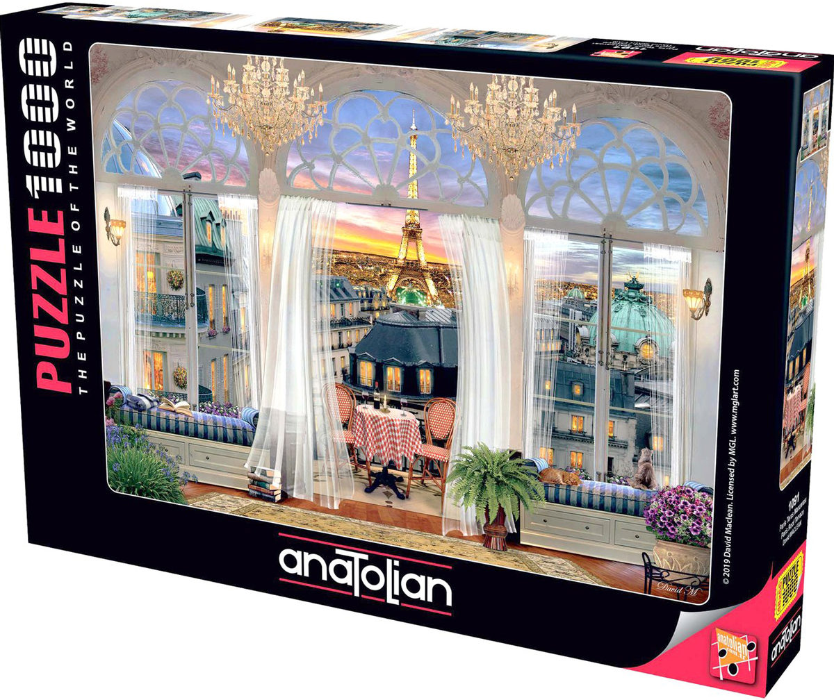 Paris Roof Terrace 1000 Pieces Anatolian Puzzle Warehouse