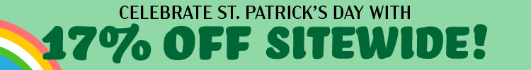 03/16-03/22 St. Patrick's Day 17% Off Sitewide Banner Thin & Mobile