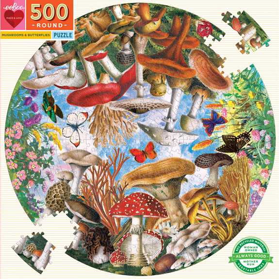 Mushrooms & Butterflies puzzle