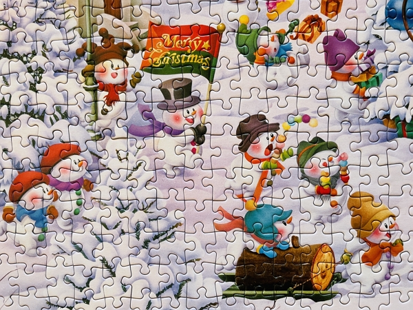 snowmen puzzle section