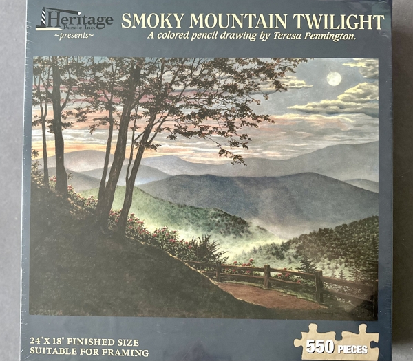 Smoky Mountain twilight puzzle
