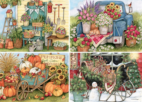 multiple puzzle images by Susan Winget