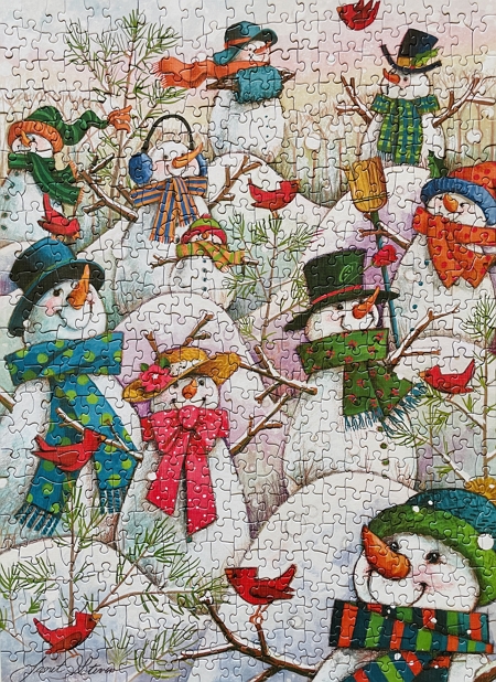 Hill of a lot of Snowmen puzzle