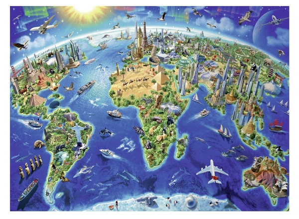World Landmarks puzzle