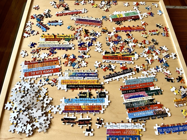 puzzle in progress