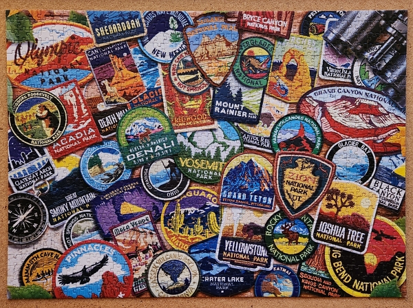 Patches of the National Parks of America puzzle