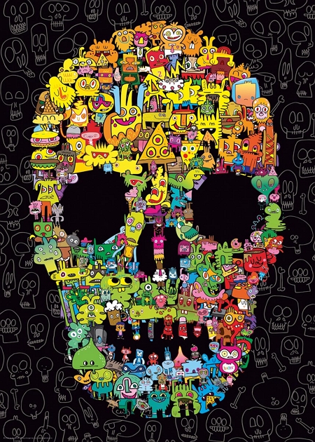 Doodle Skull puzzle