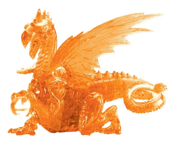 Orange 3D Dragon puzzle
