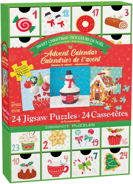 Advent calendar Christmas Sweets puzzles