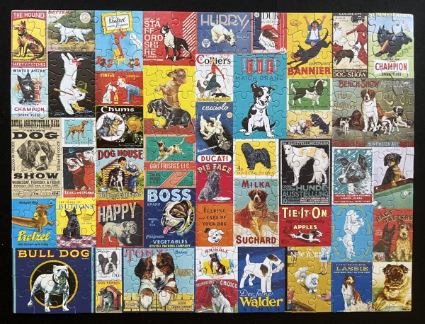 Retro Dogs 300 Piece Jigsaw Puzzle