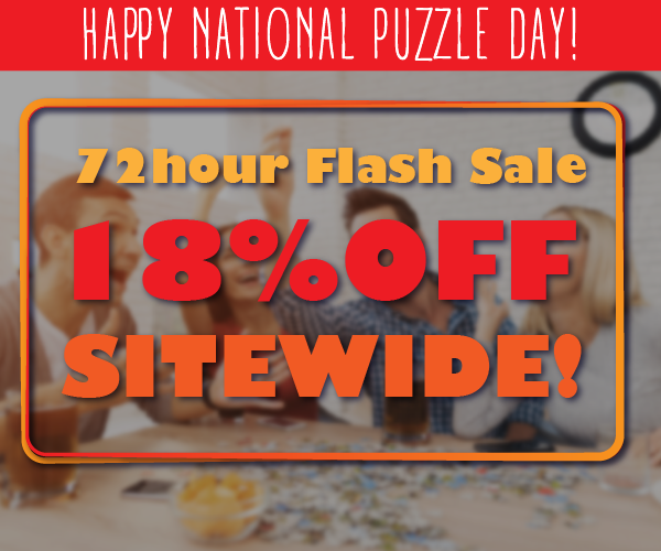 National Puzzle Day, 18% OFF Sitewide!