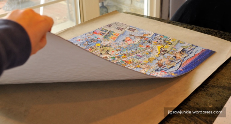 Jigsaw Junkies - How To: Temporary Mounting for Puzzles – Step 1 Contact  Paper