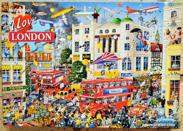gibsons 1000 piece jigsaw puzzles I Love London 