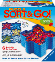 Jigsaw Puzzle Sorting Trays 8 Pieces Stackable Large Surface
