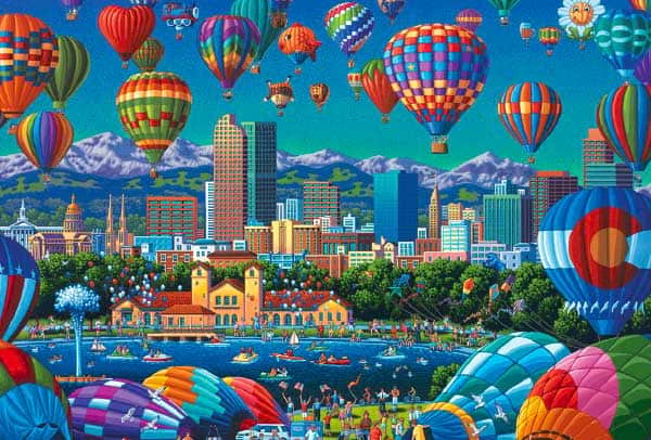 Jigsaw Puzzle 6000 Pieces for Adultspurple flower-6000 6000 Pieces for Adults Hot Air Balloon Puzzle Colorful Challenging and Difficult Puzzle for Adults