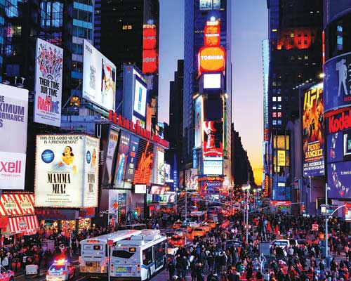 DD Jigsaw Puzzles 1000X New York Times Square for Adult Kids Puzzle Home Decor 