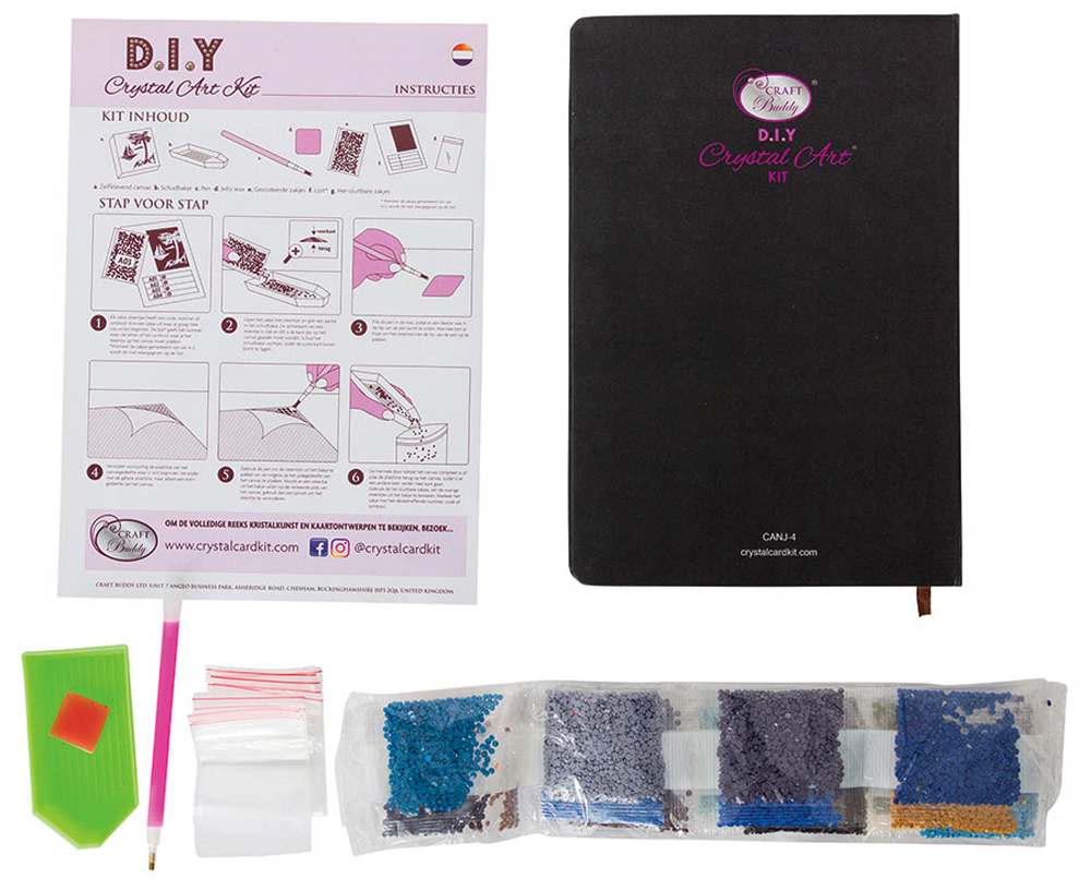 Elephant Fantasy Crystal Art Notebook Kit