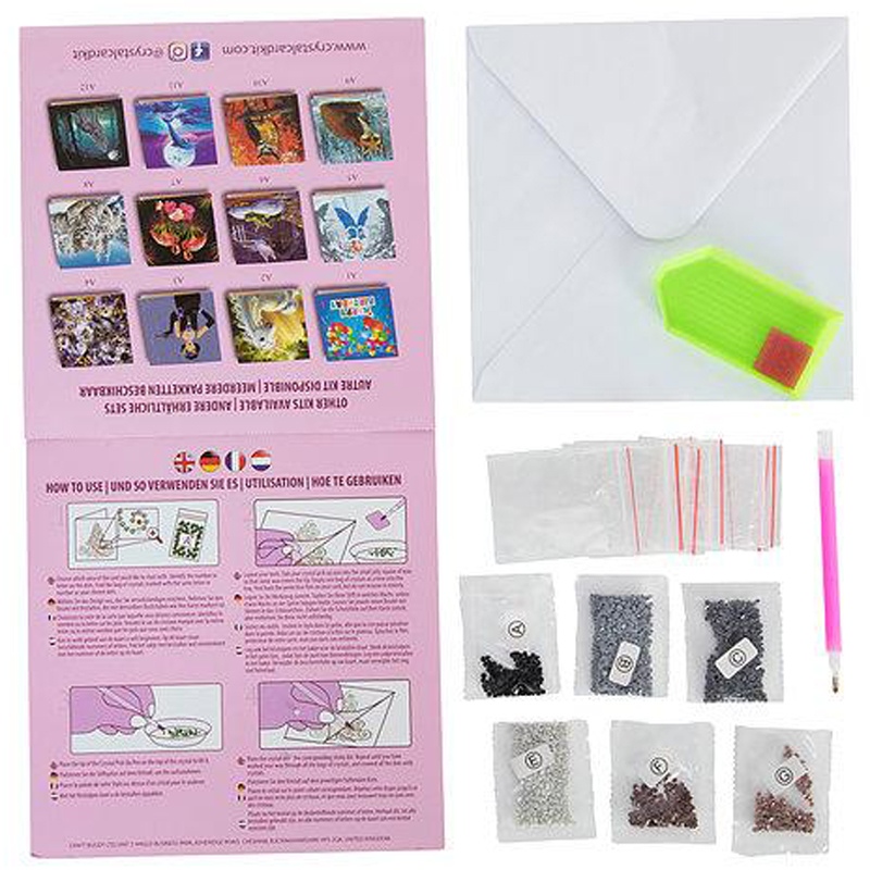 Seahorse Crystal Art Card Kit