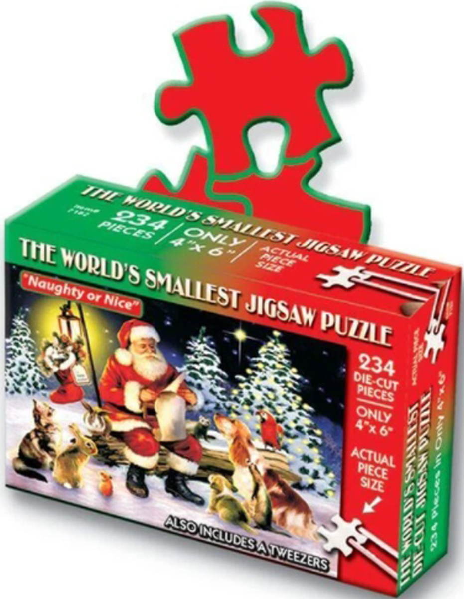 World's Smallest Jigsaw Puzzle -Naughty or Nice