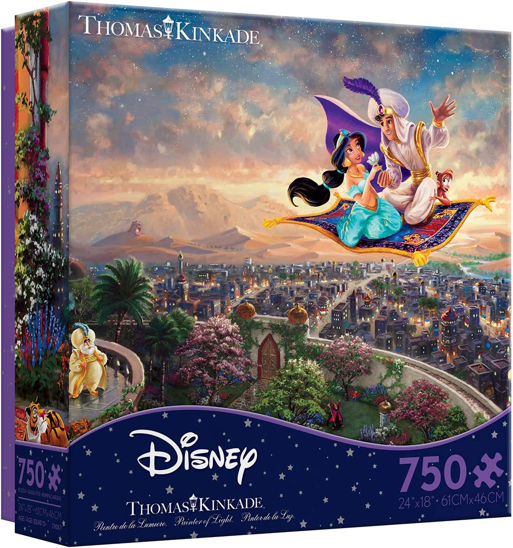 Thomas Kinkade Disney - Aladdin Magic Carpet Ride
