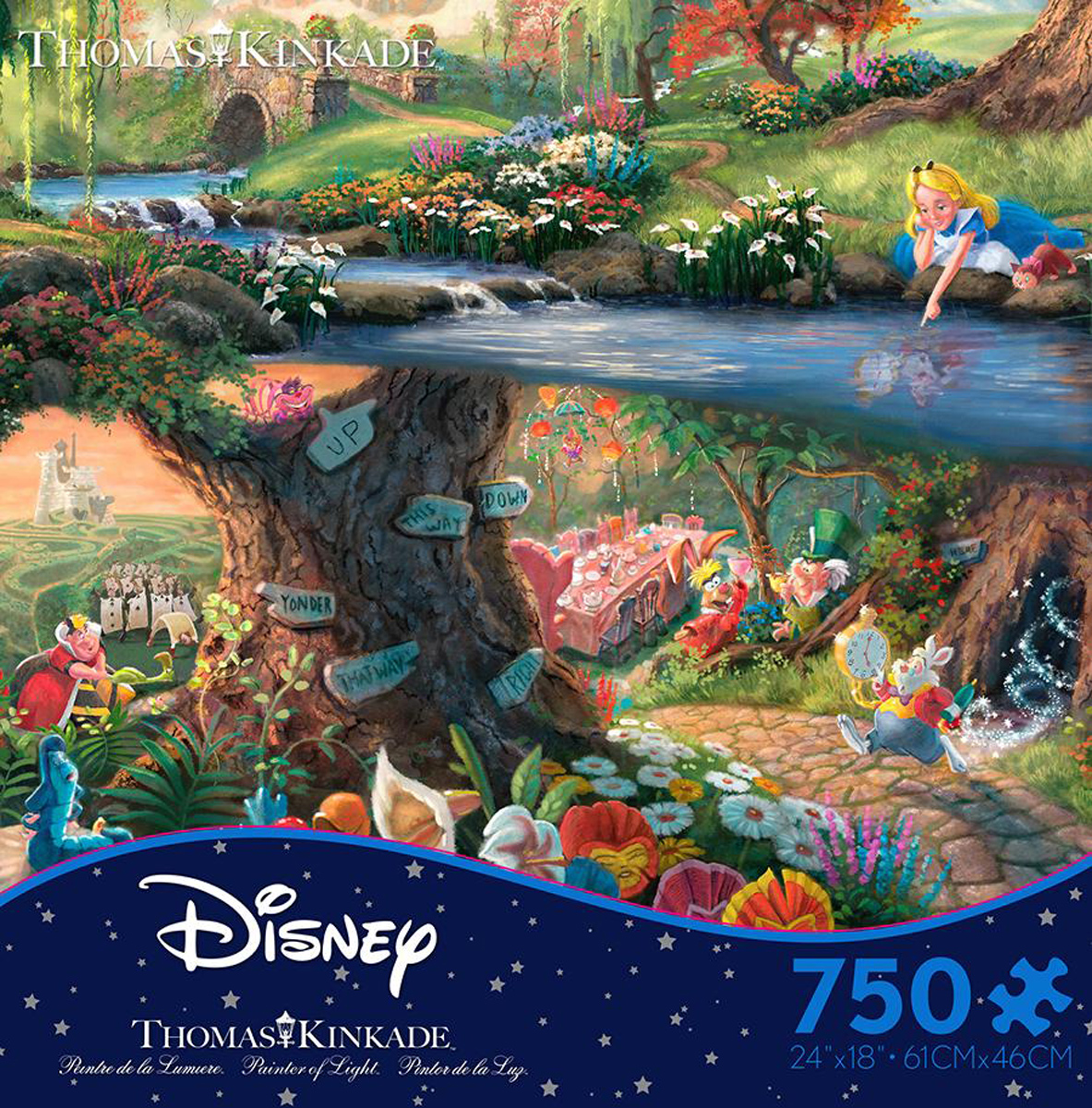 Thomas Kinkade Disney - Alice in Wonderland