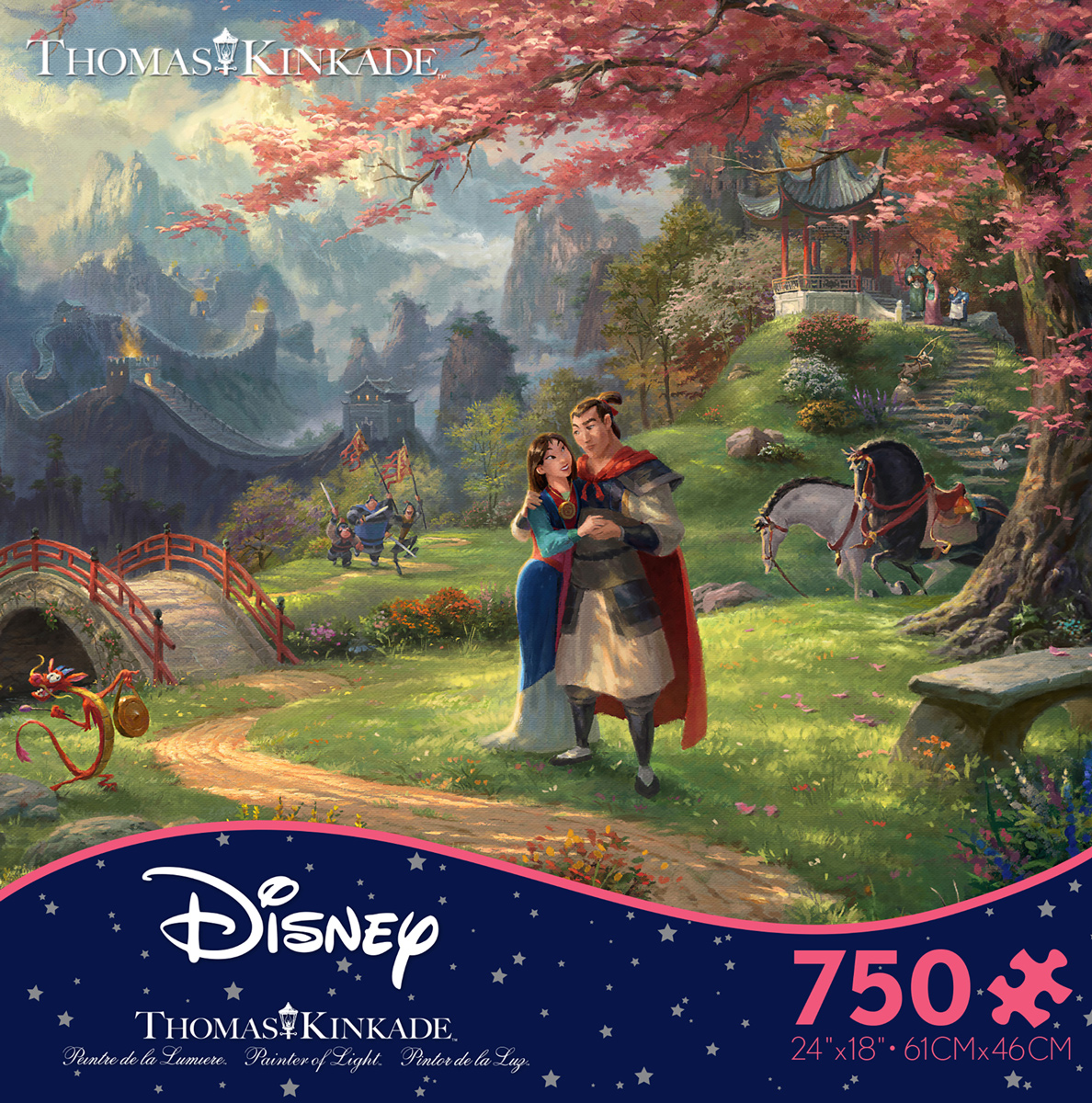 Thomas Kinkade Disney - Mulan Blossoms Of Love