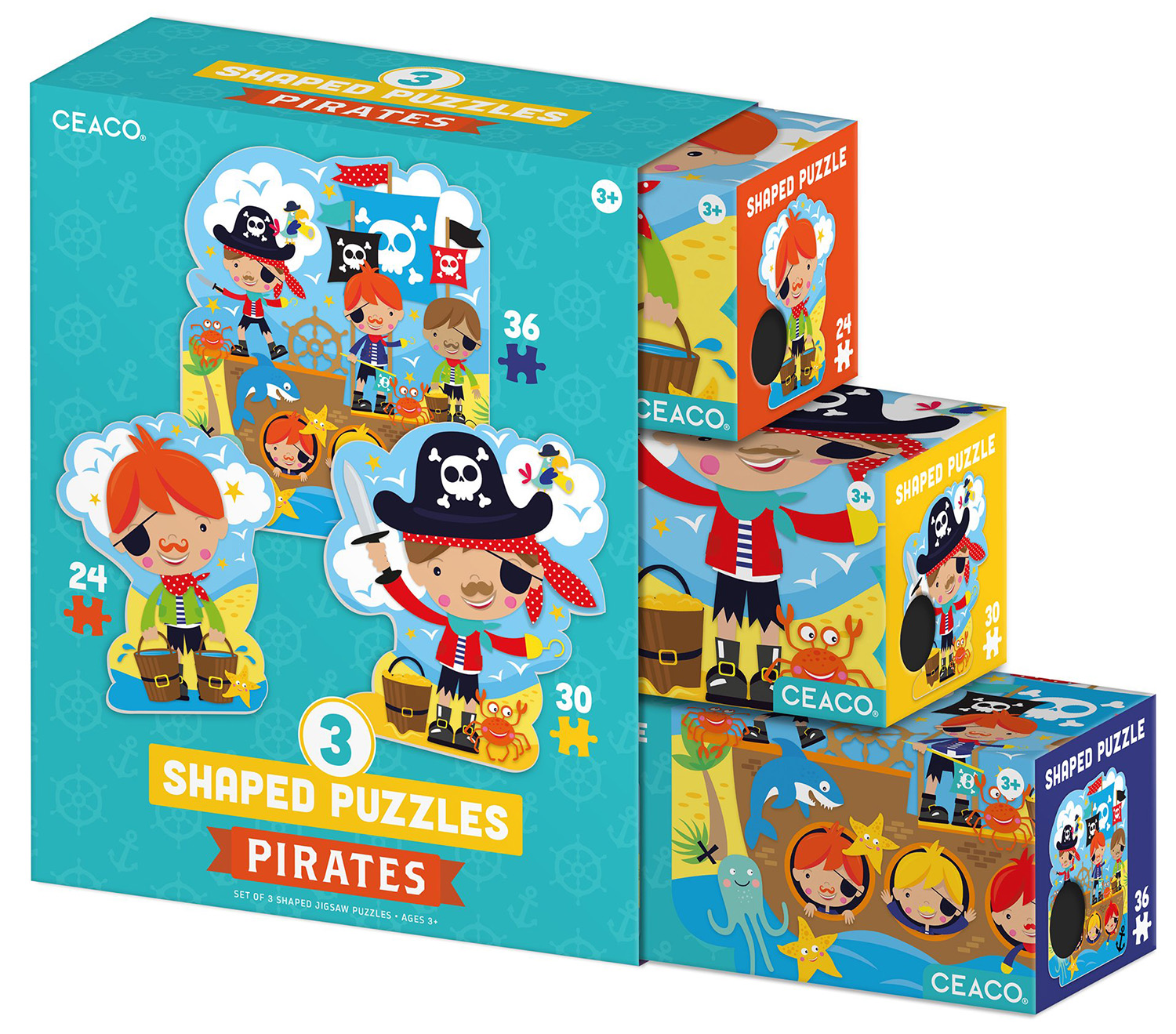 Shaped Puzzles Pirates