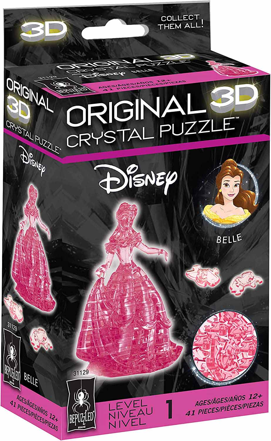 Belle in Red 3D Crystal Puzzle