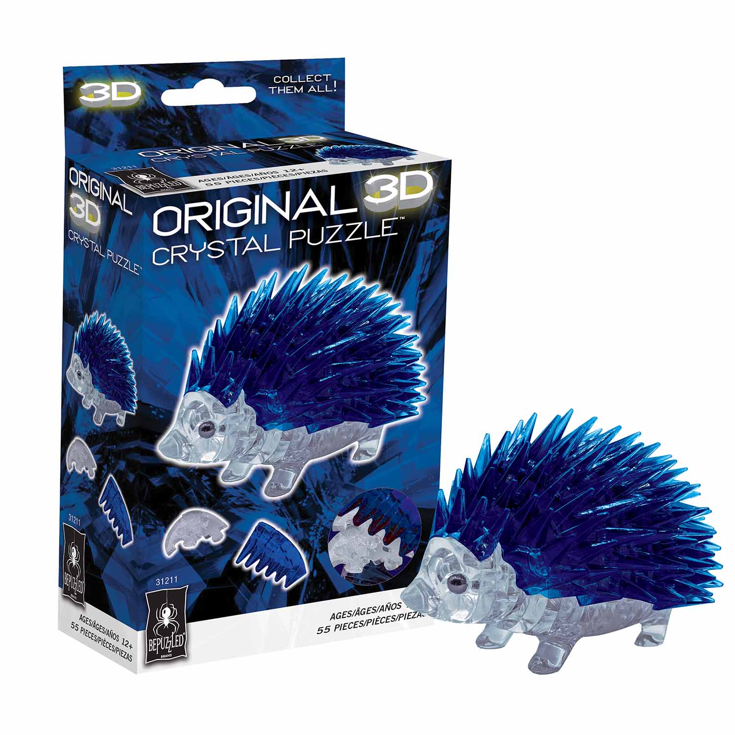 Hedgehog 3D Crystal Puzzle