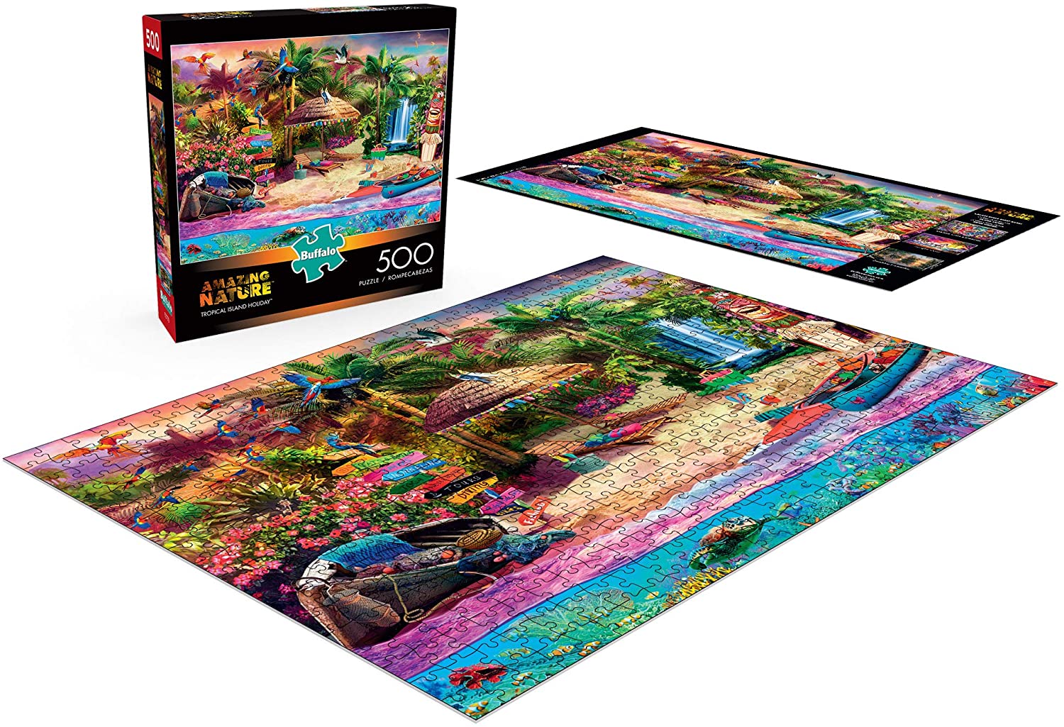 Tropical Island Holiday, 500 Pieces, Buffalo Games | Puzzle Warehouse