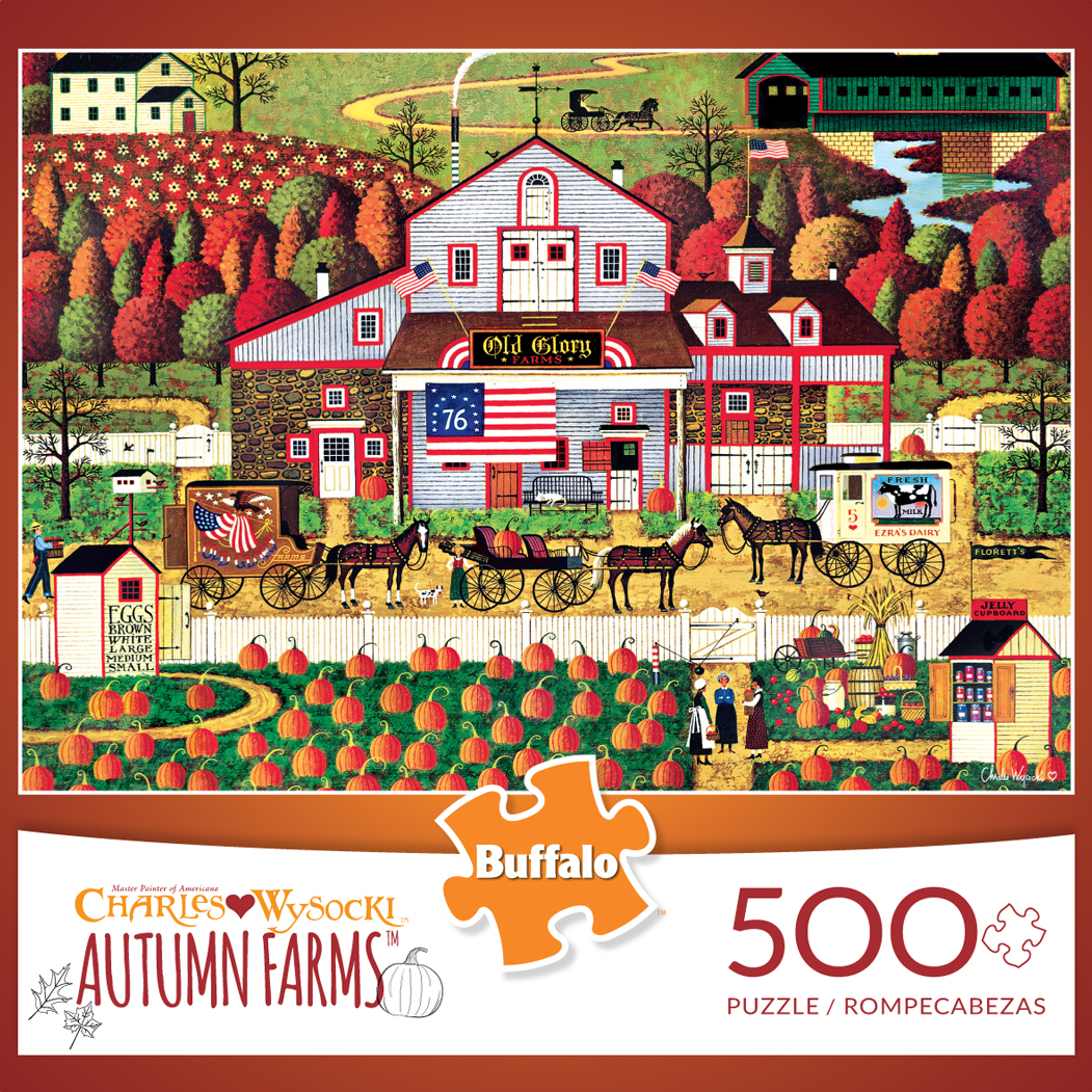 Autumn Farms, 500 Pieces, Buffalo Games | Puzzle Warehouse