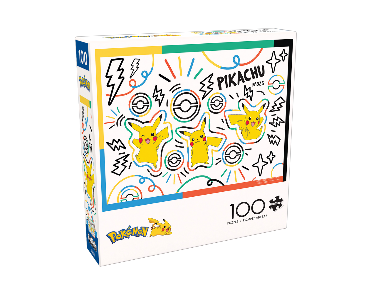 Doodle Pikachu, 100 Pieces, Buffalo Games | Puzzle Warehouse