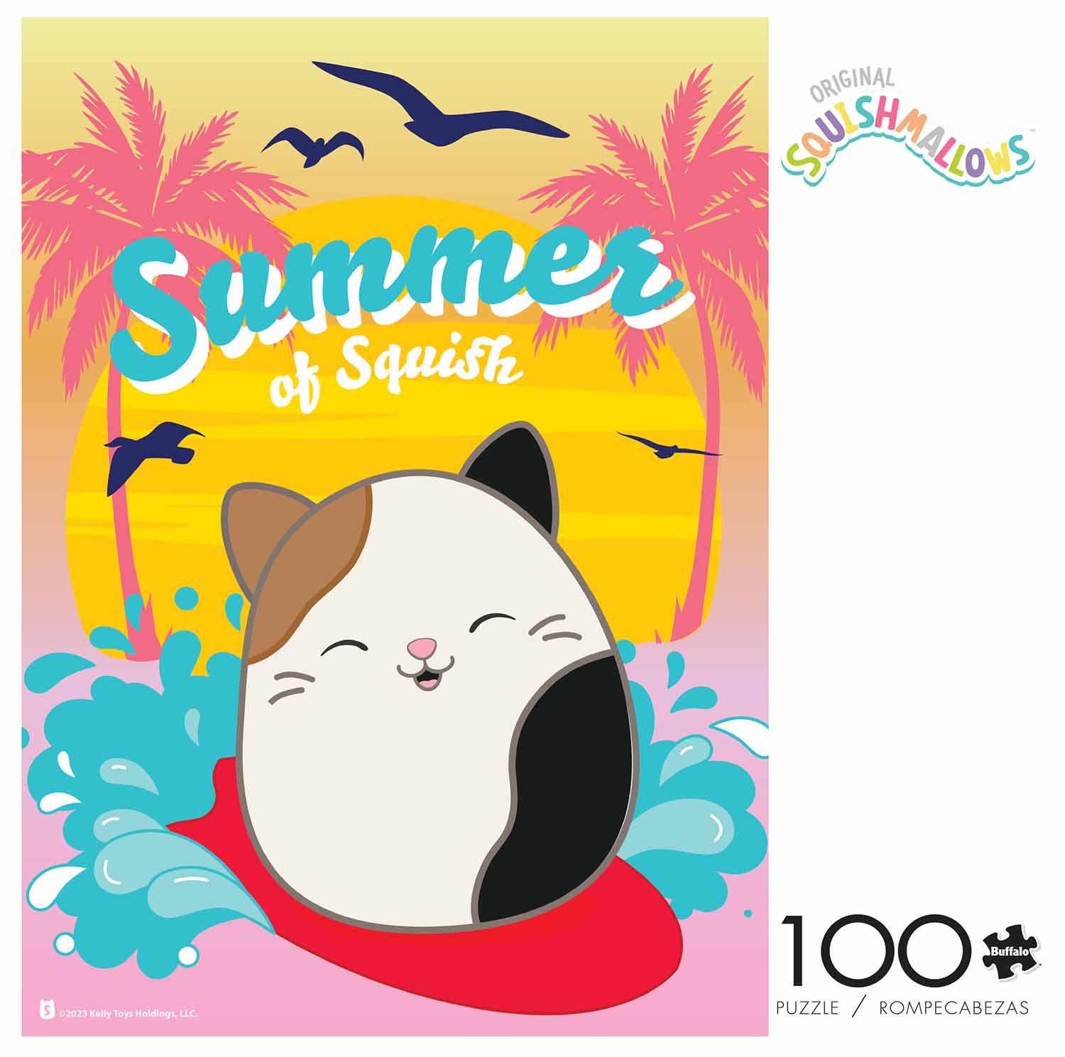 Squishmallow Summer, 100 Pieces, Buffalo Games | Puzzle Warehouse