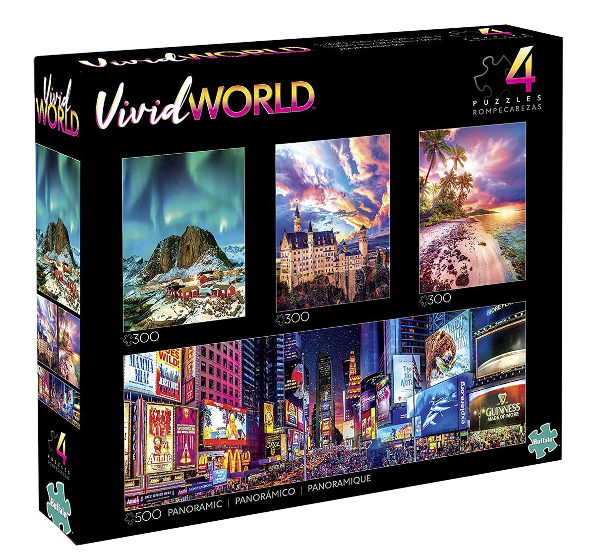 4-in-1 Vivid World Multipack Puzzles