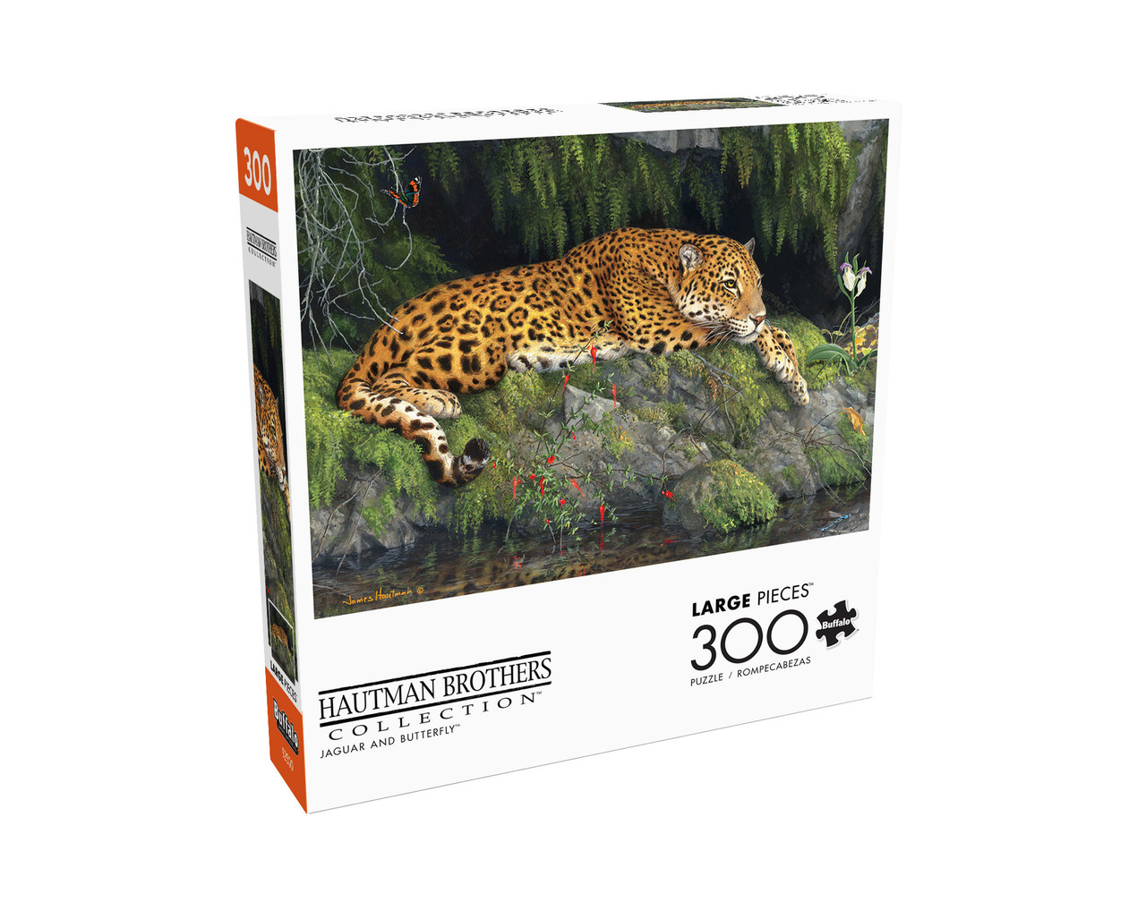 Jaguar and Butterfly, 300 Pieces, Buffalo Games | Puzzle Warehouse