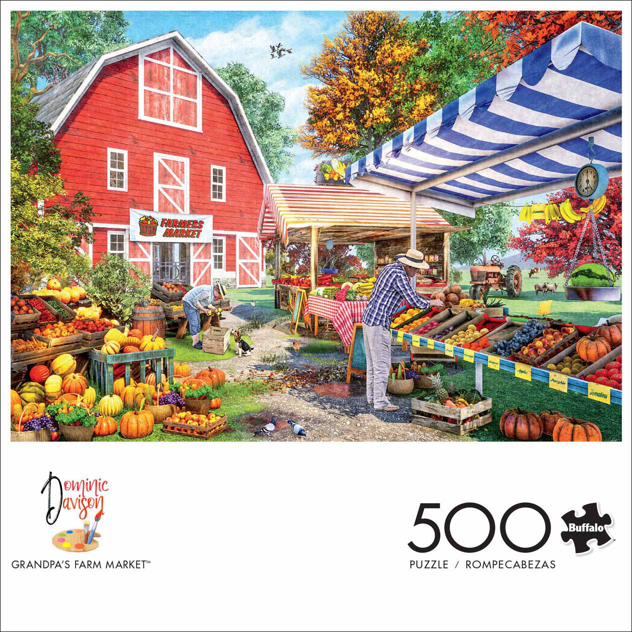 Grandpa's Farm Market, 500 Pieces, Buffalo Games | Puzzle Warehouse