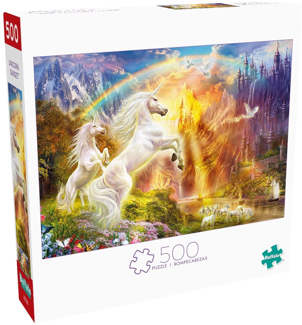 Unicorn Sunset, 500 Pieces, Buffalo Games | Puzzle Warehouse