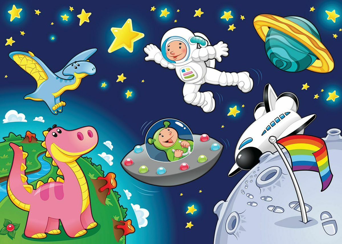 The Astronaut and the Baby Peg Puzzle Set