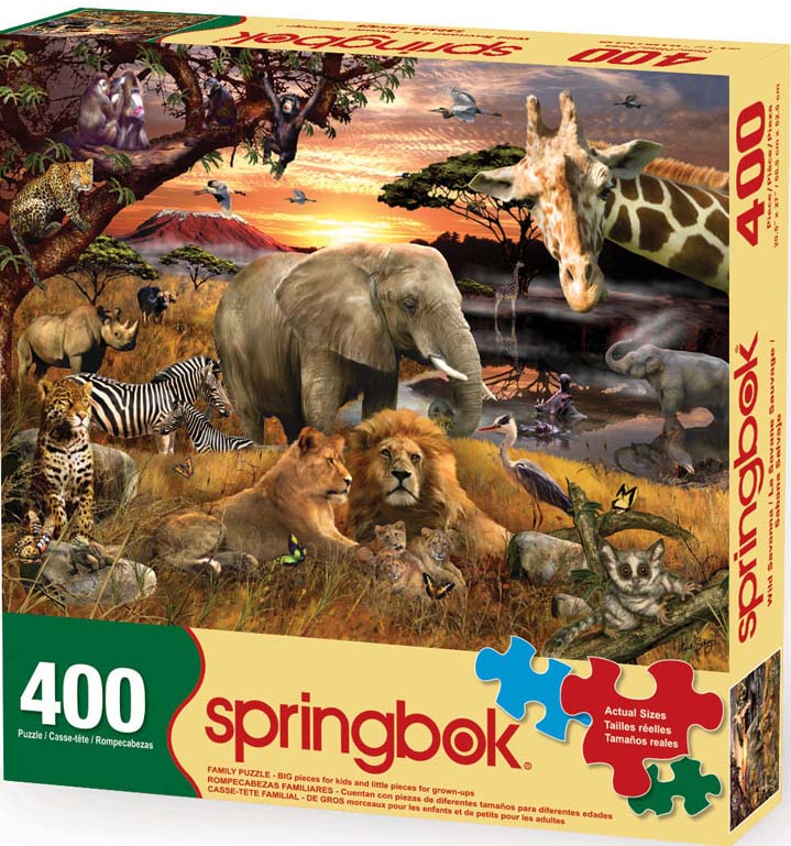 Wild Savanna Jungle Animals Jigsaw Puzzle