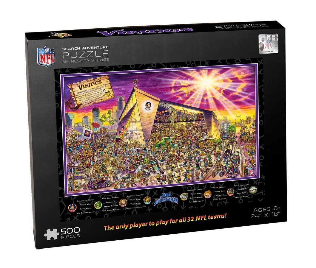 Minnesota Vikings Look & Laugh Puzzle, 500 Pieces, Joe ...